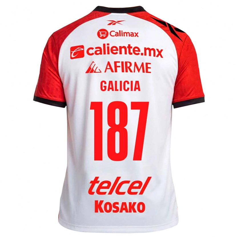 Danxen Dames Carlos Galicia #187 Wit Zwart Rood Uitshirt Uittenue 2026/27 T-Shirt