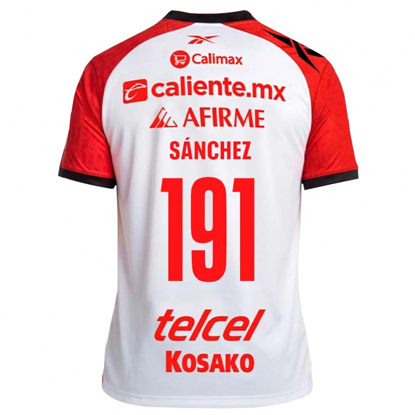 Danxen Dames Diego Sánchez #191 Wit Zwart Rood Uitshirt Uittenue 2026/27 T-Shirt