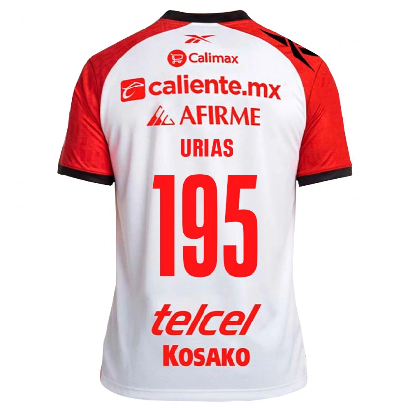 Danxen Dames Héctor Urías #195 Wit Zwart Rood Uitshirt Uittenue 2026/27 T-Shirt