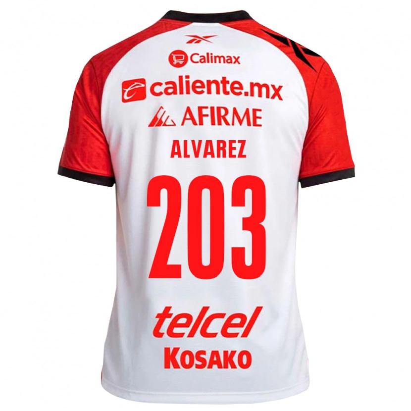 Danxen Dames Jaime Álvarez #203 Wit Zwart Rood Uitshirt Uittenue 2026/27 T-Shirt
