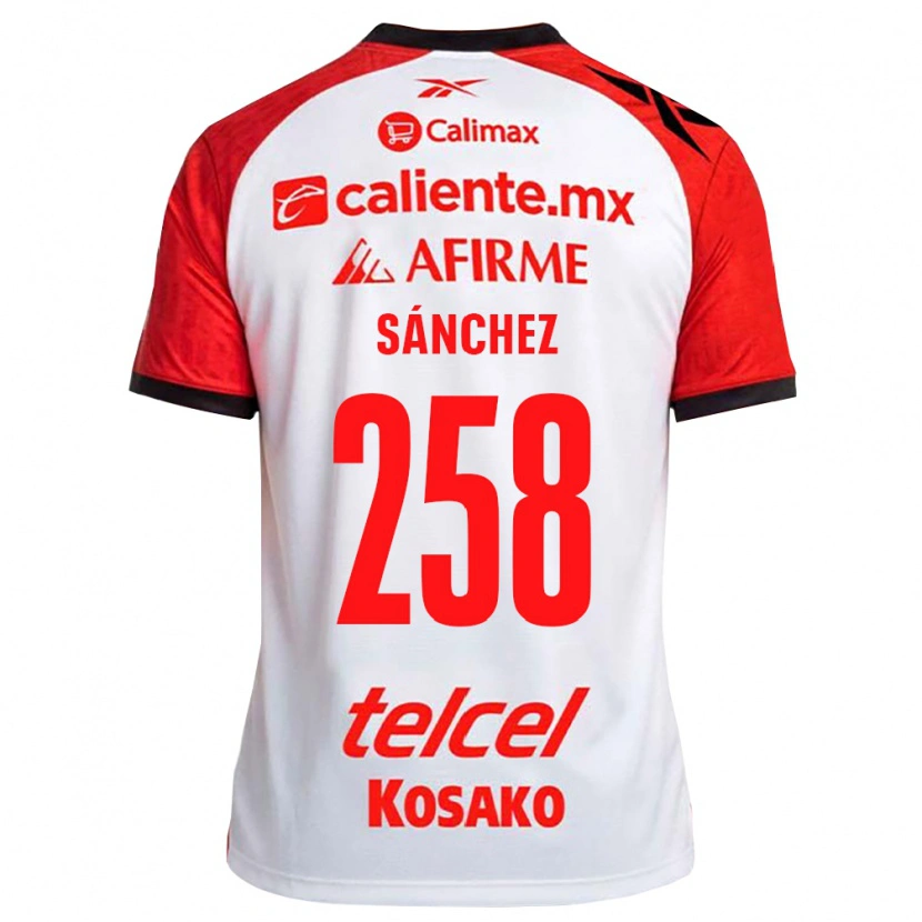 Danxen Dames Edgar Sánchez #258 Wit Zwart Rood Uitshirt Uittenue 2026/27 T-Shirt
