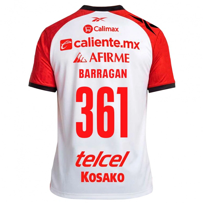 Danxen Dames Jesús Barragán #361 Wit Zwart Rood Uitshirt Uittenue 2026/27 T-Shirt