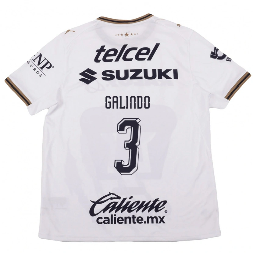 Danxen Dames Ricardo Galindo #3 Wit Zwart Bruin Uitshirt Uittenue 2026/27 T-Shirt