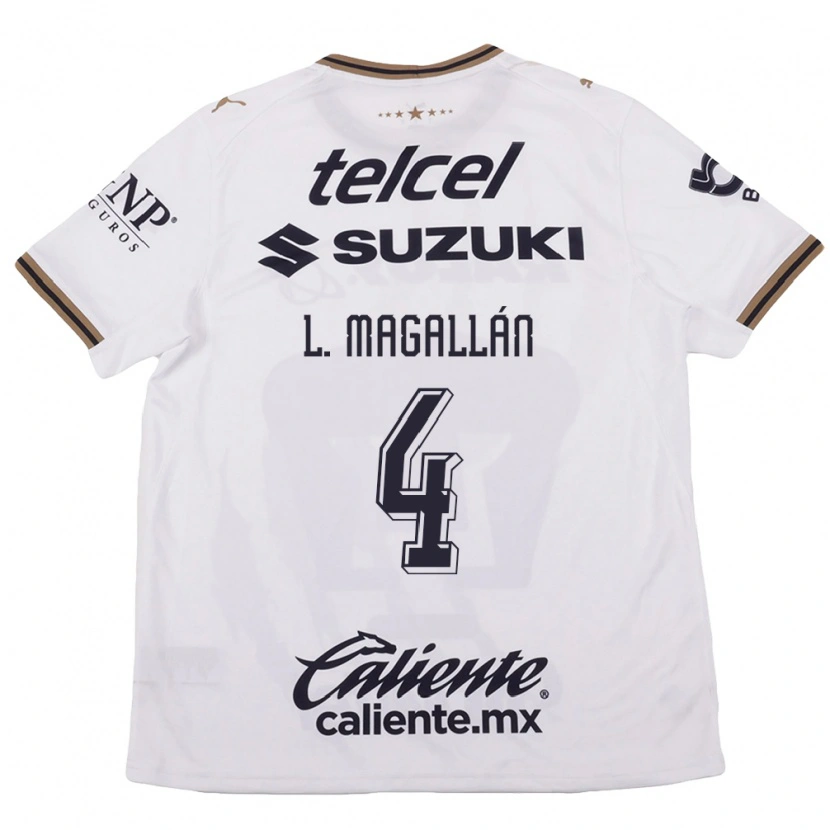 Danxen Dames Lisandro Magallan #4 Wit Zwart Bruin Uitshirt Uittenue 2026/27 T-Shirt