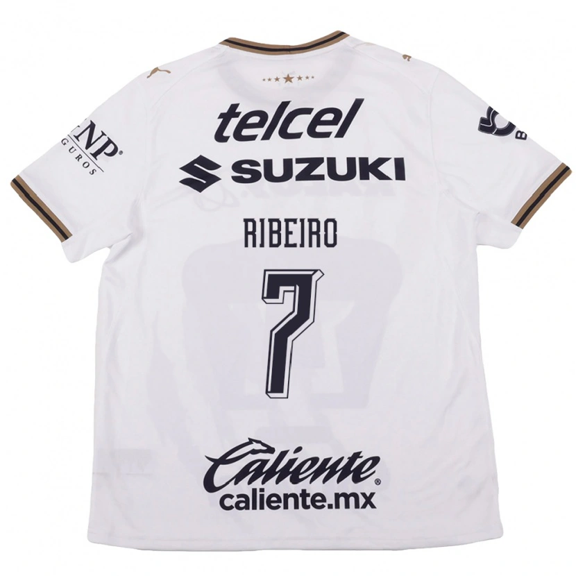 Danxen Dames Stephanie Ribeiro #7 Wit Zwart Bruin Uitshirt Uittenue 2026/27 T-Shirt