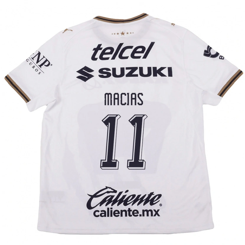 Danxen Dames José Juan Macías #11 Wit Zwart Bruin Uitshirt Uittenue 2026/27 T-Shirt