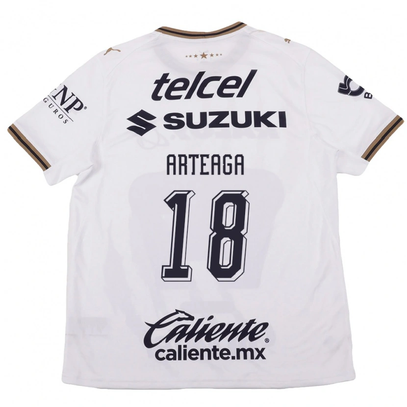 Danxen Dames Víctor Arteaga #18 Wit Zwart Bruin Uitshirt Uittenue 2026/27 T-Shirt