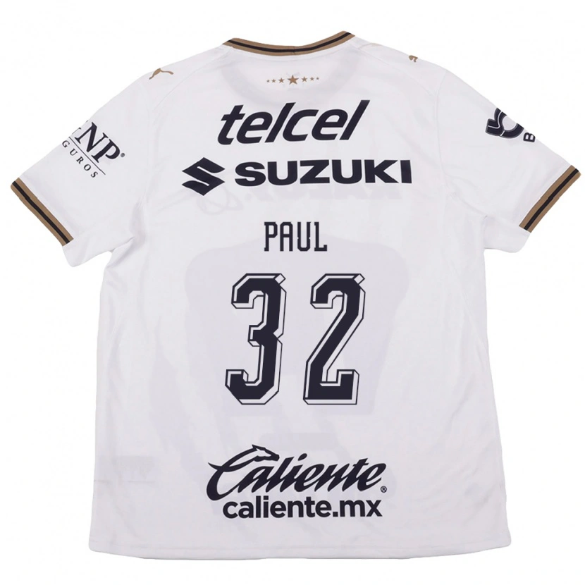 Danxen Dames Miguel Paul #32 Wit Zwart Bruin Uitshirt Uittenue 2026/27 T-Shirt