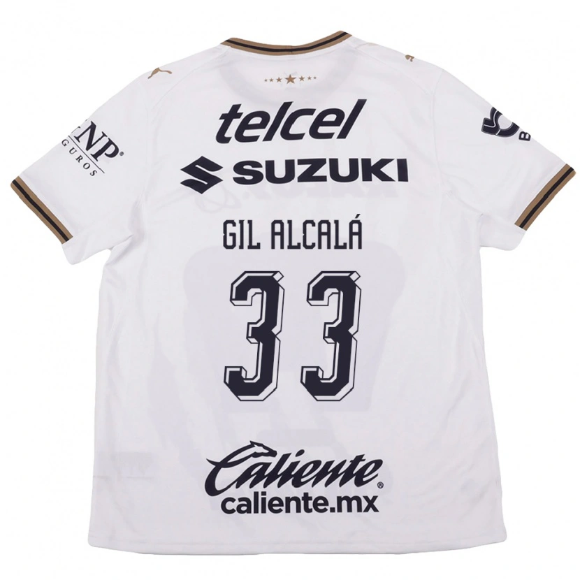 Danxen Dames Gil Alcala #33 Wit Zwart Bruin Uitshirt Uittenue 2026/27 T-Shirt