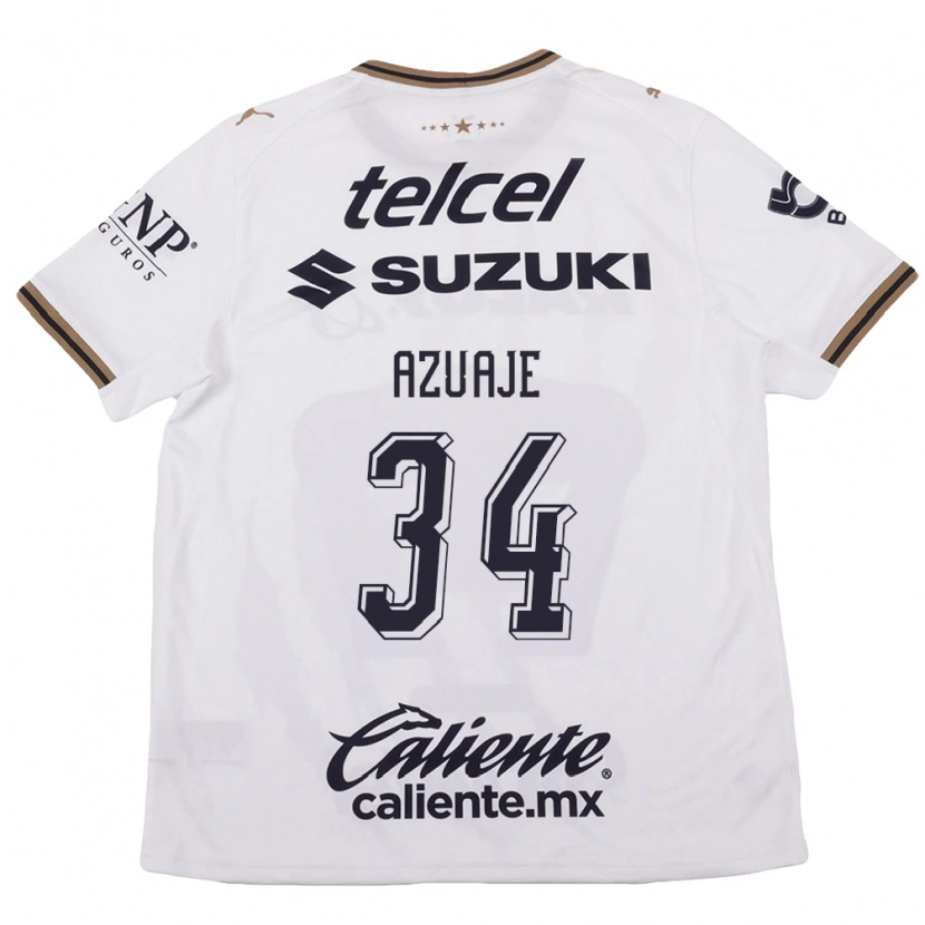 Danxen Dames Ángel Azuaje #34 Wit Zwart Bruin Uitshirt Uittenue 2026/27 T-Shirt