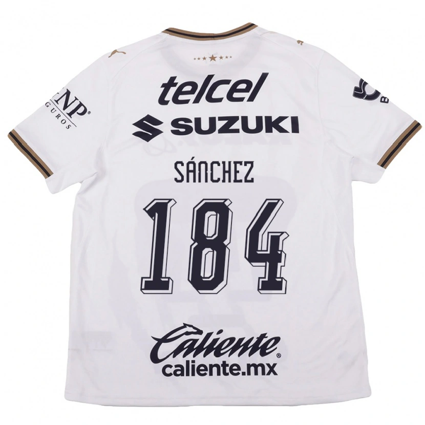 Danxen Dames Manuel Sánchez #184 Wit Zwart Bruin Uitshirt Uittenue 2026/27 T-Shirt