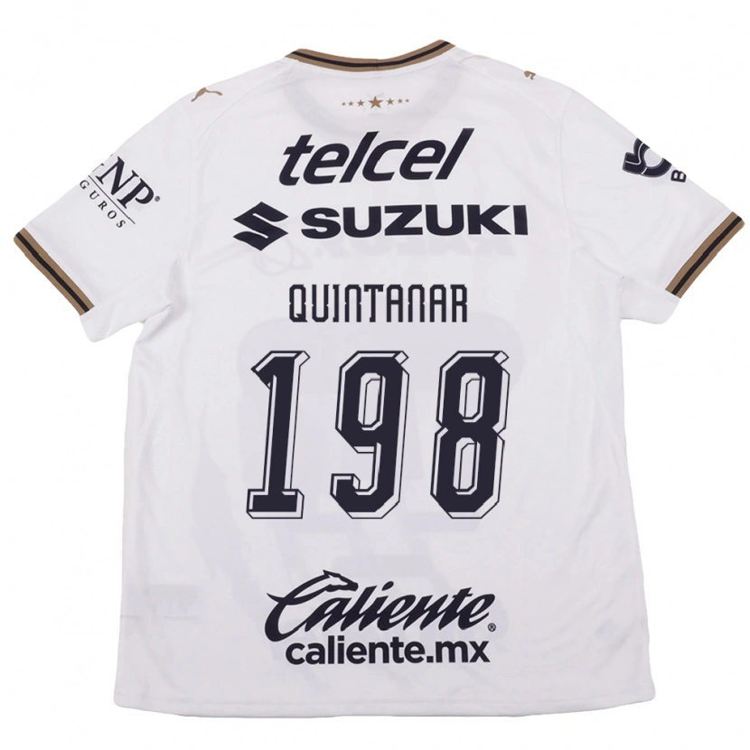 Danxen Dames Edgar Quintanar #198 Wit Zwart Bruin Uitshirt Uittenue 2026/27 T-Shirt