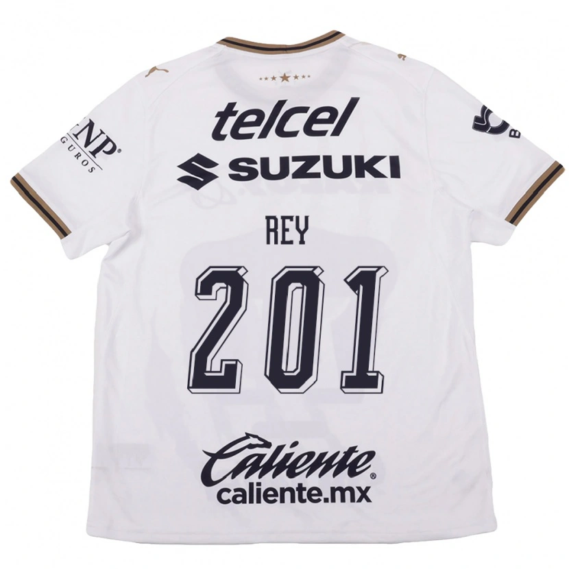 Danxen Dames Santiago Rey #201 Wit Zwart Bruin Uitshirt Uittenue 2026/27 T-Shirt