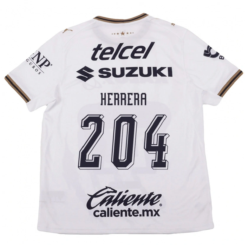 Danxen Dames José Herrera #204 Wit Zwart Bruin Uitshirt Uittenue 2026/27 T-Shirt