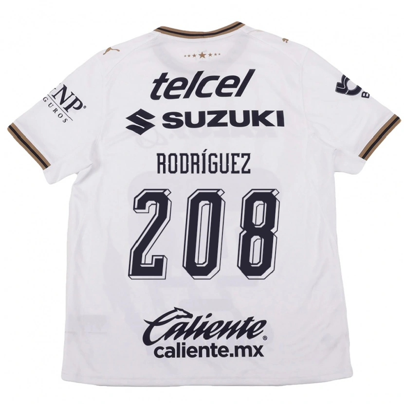 Danxen Dames Gael Rodríguez #208 Wit Zwart Bruin Uitshirt Uittenue 2026/27 T-Shirt