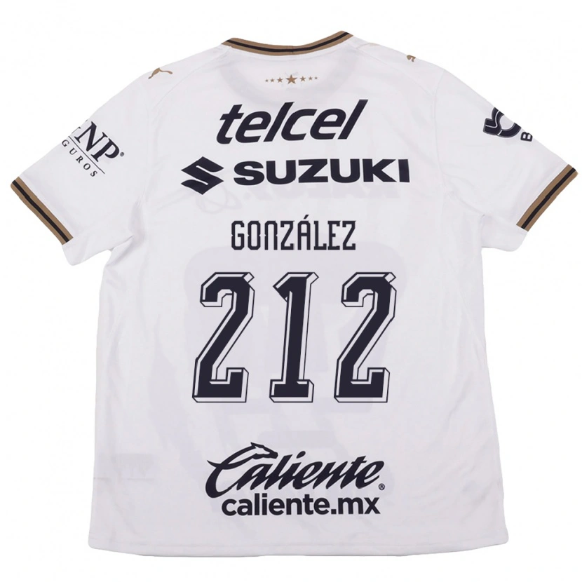 Danxen Dames José González #212 Wit Zwart Bruin Uitshirt Uittenue 2026/27 T-Shirt