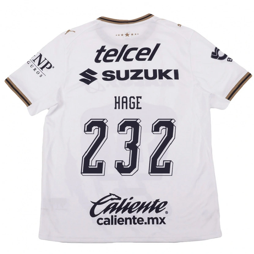 Danxen Dames Dayub Hage #232 Wit Zwart Bruin Uitshirt Uittenue 2026/27 T-Shirt