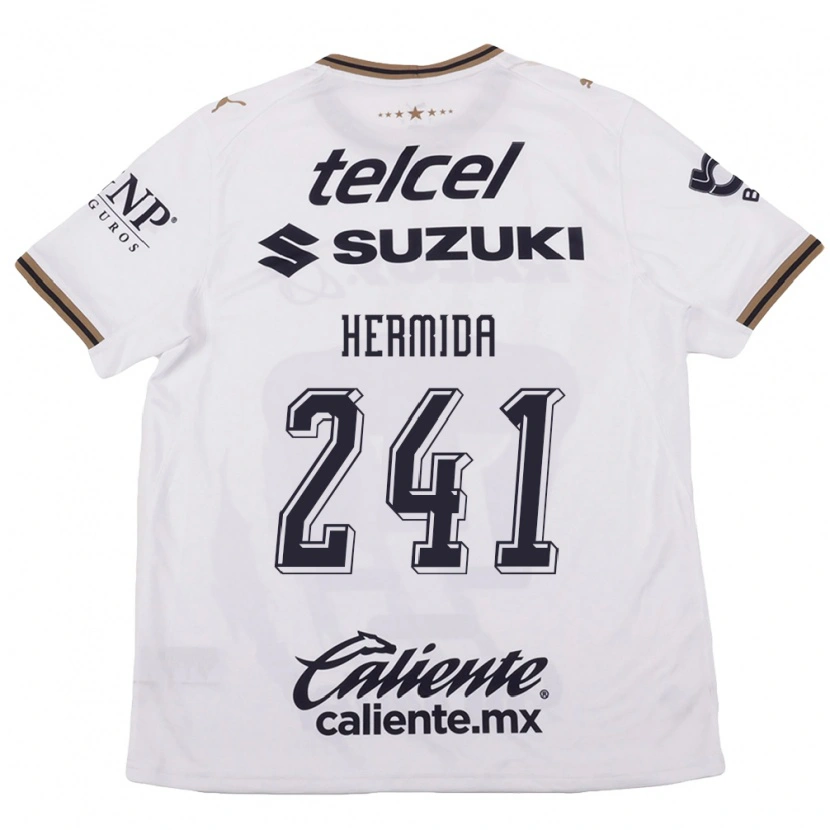 Danxen Dames Emiliano Hermida #241 Wit Zwart Bruin Uitshirt Uittenue 2026/27 T-Shirt