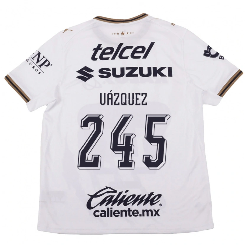 Danxen Dames Austin Vázquez #245 Wit Zwart Bruin Uitshirt Uittenue 2026/27 T-Shirt