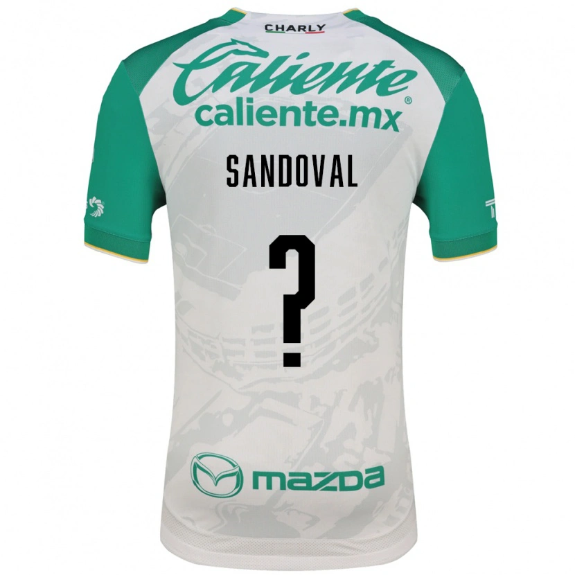 Danxen Dames Axel Sandoval #0 Lichtgroen Wit Uitshirt Uittenue 2026/27 T-Shirt