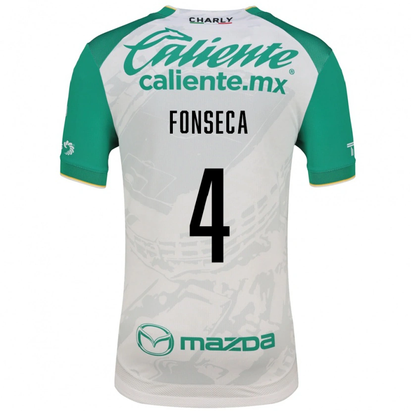 Danxen Dames Nicolás Fonseca #4 Lichtgroen Wit Uitshirt Uittenue 2026/27 T-Shirt