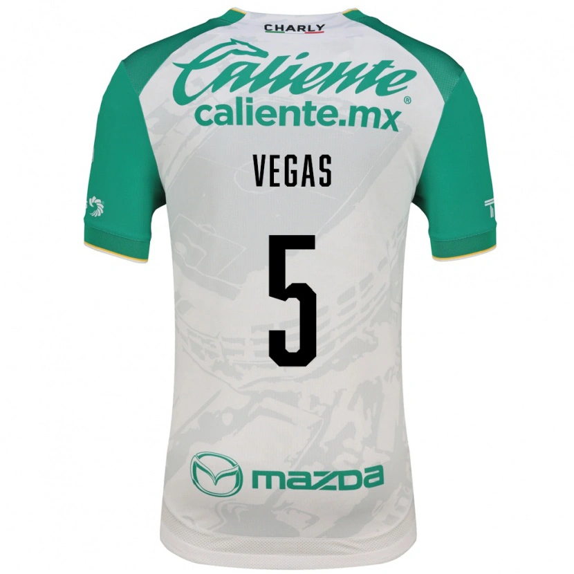 Danxen Dames Sebastián Vegas #5 Lichtgroen Wit Uitshirt Uittenue 2026/27 T-Shirt