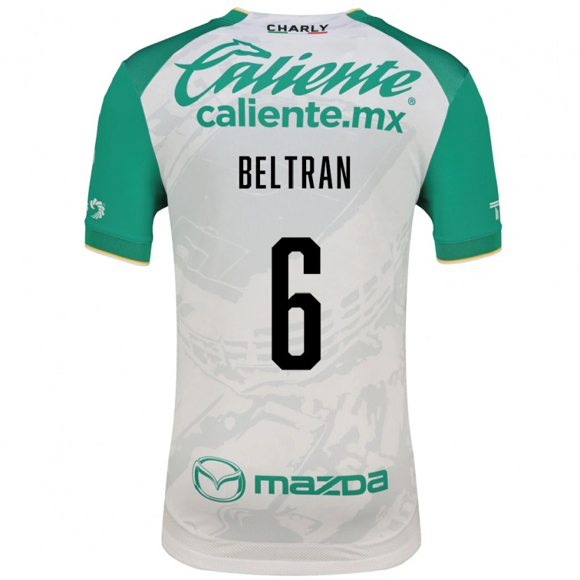 Danxen Dames Fernando Beltrán #6 Lichtgroen Wit Uitshirt Uittenue 2026/27 T-Shirt