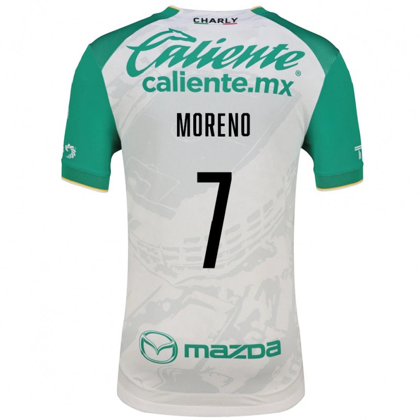Danxen Dames Iván Moreno #7 Lichtgroen Wit Uitshirt Uittenue 2026/27 T-Shirt
