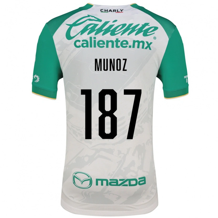 Danxen Dames Diego Muñoz #187 Lichtgroen Wit Uitshirt Uittenue 2026/27 T-Shirt