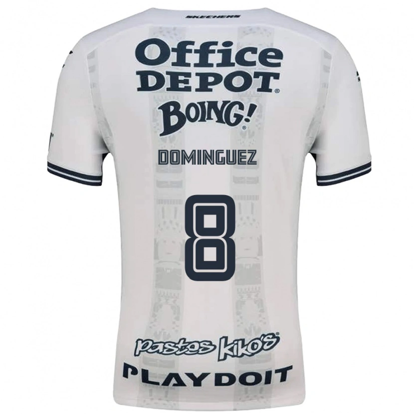 Danxen Dames Alexéi Domínguez #8 Rood Wit Zwart Uitshirt Uittenue 2026/27 T-Shirt