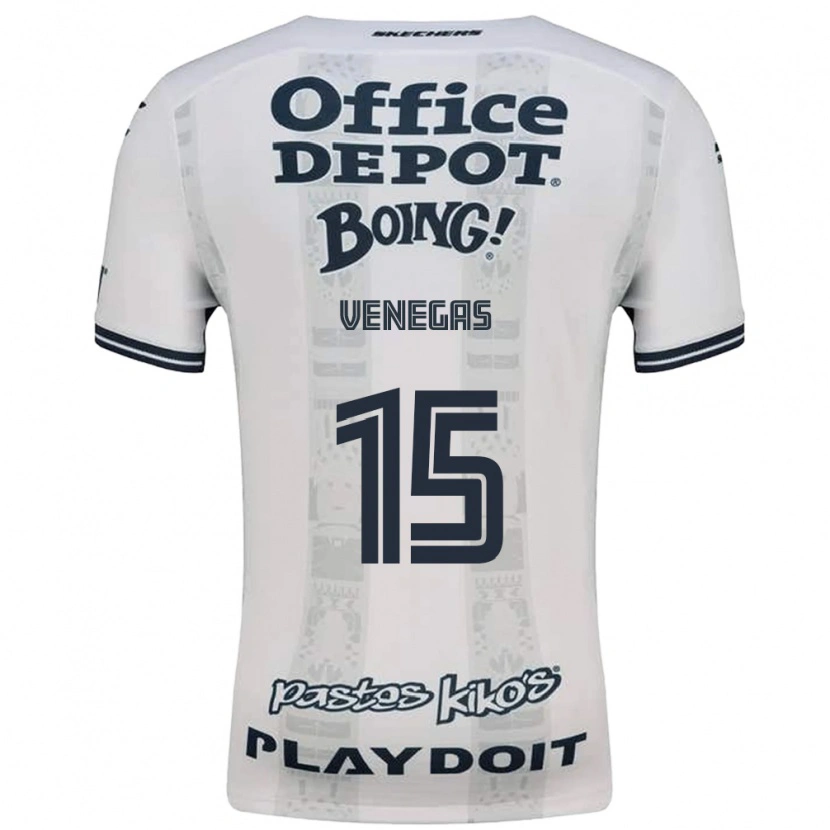 Danxen Dames Francisco Venegas #15 Rood Wit Zwart Uitshirt Uittenue 2026/27 T-Shirt