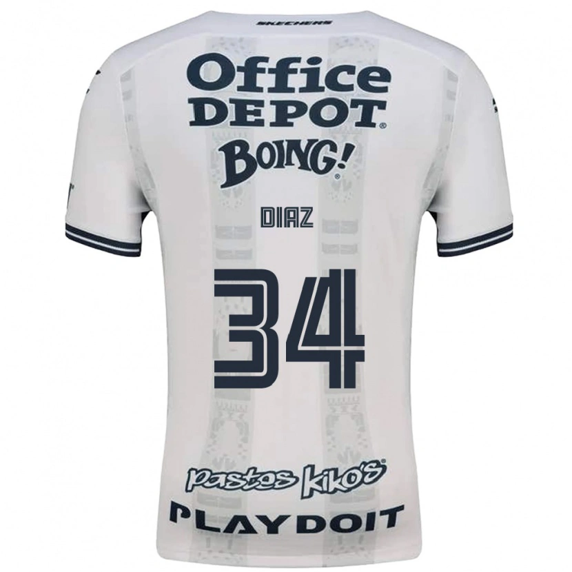 Danxen Dames Karen Díaz #34 Rood Wit Zwart Uitshirt Uittenue 2026/27 T-Shirt