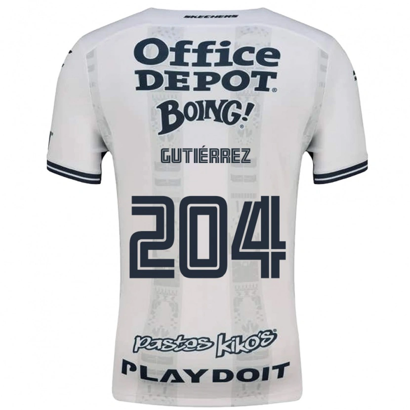 Danxen Dames Saúl Gutiérrez #204 Rood Wit Zwart Uitshirt Uittenue 2026/27 T-Shirt