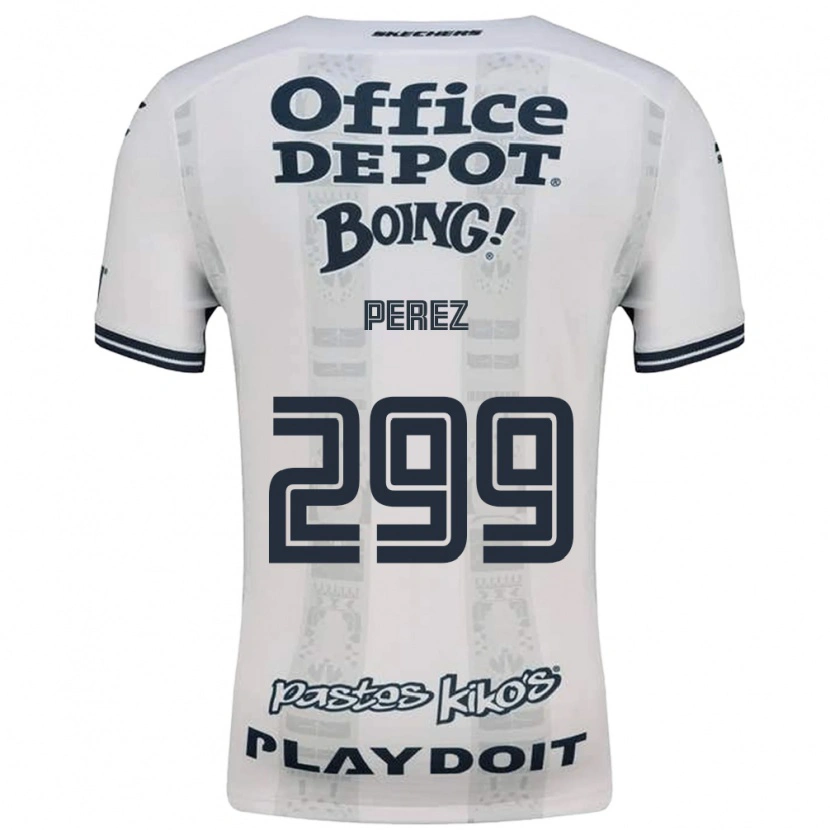 Danxen Dames Santiago Pérez #299 Rood Wit Zwart Uitshirt Uittenue 2026/27 T-Shirt