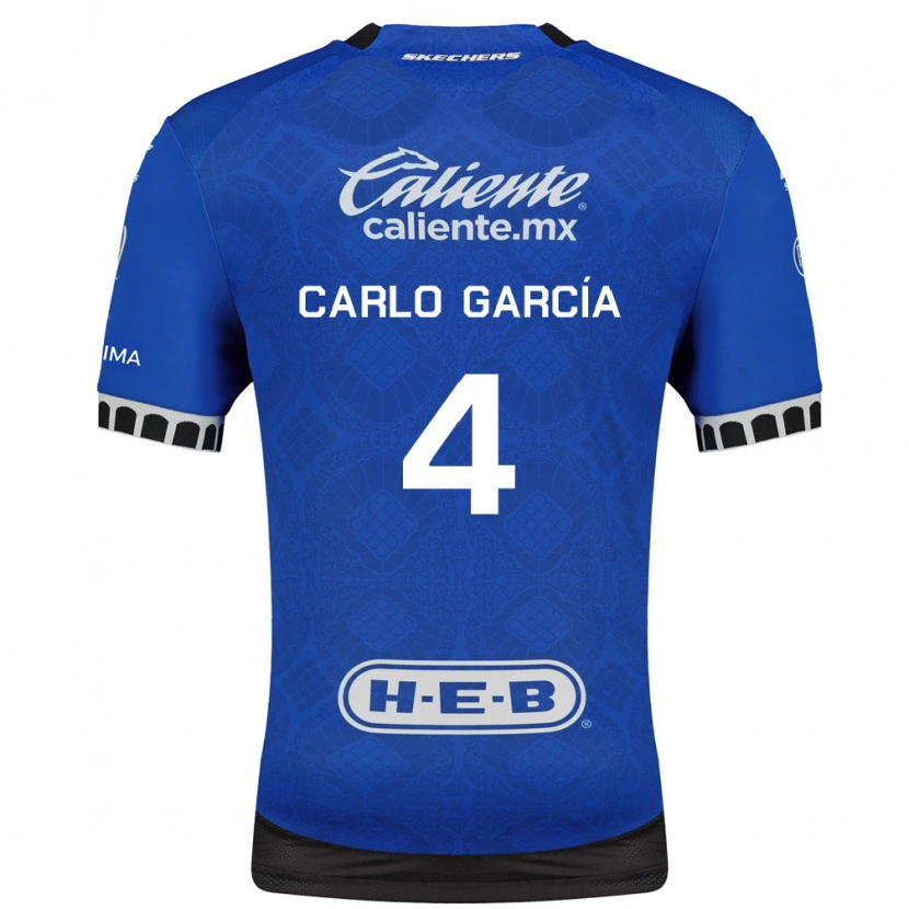 Danxen Dames Carlo García #4 Koninklijk Blauw Wit Zwart Uitshirt Uittenue 2026/27 T-Shirt
