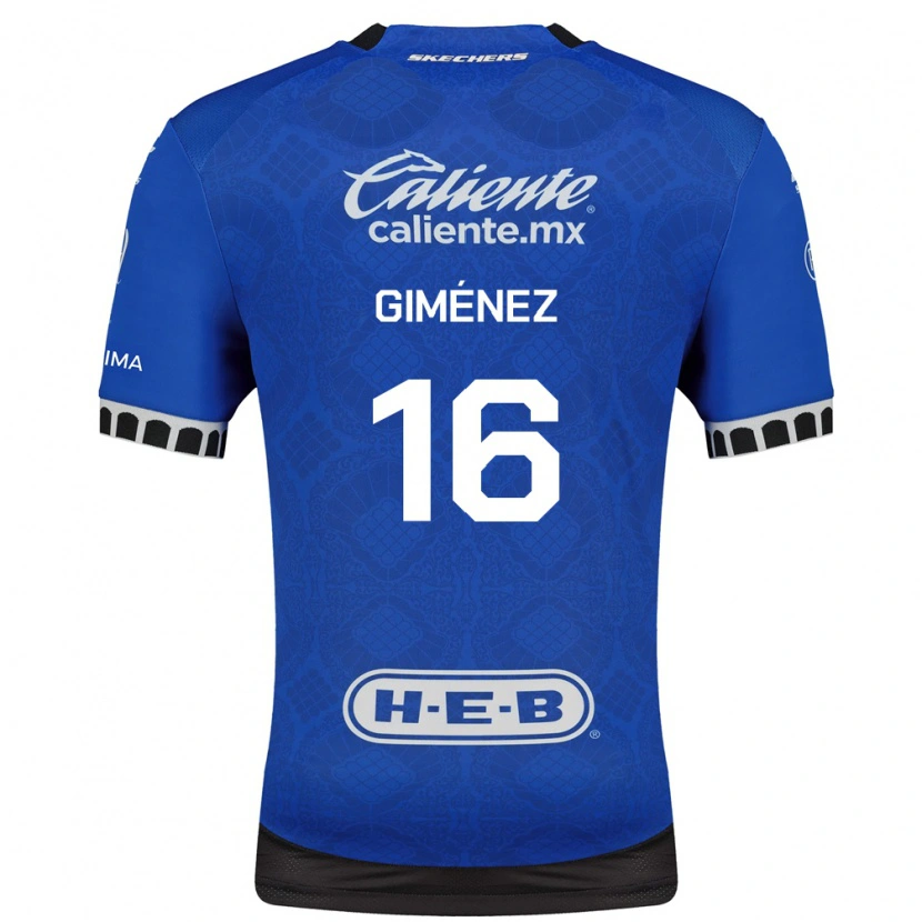 Danxen Dames Enzo Giménez #16 Koninklijk Blauw Wit Zwart Uitshirt Uittenue 2026/27 T-Shirt