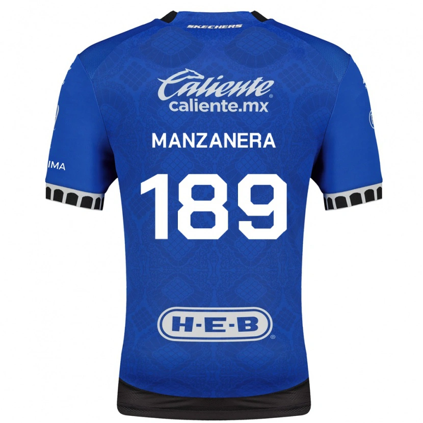 Danxen Dames Luis Manzanera #189 Koninklijk Blauw Wit Zwart Uitshirt Uittenue 2026/27 T-Shirt