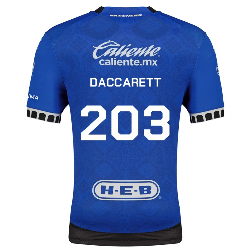 Danxen Dames Juan Daccarett #203 Koninklijk Blauw Wit Zwart Uitshirt Uittenue 2026/27 T-Shirt