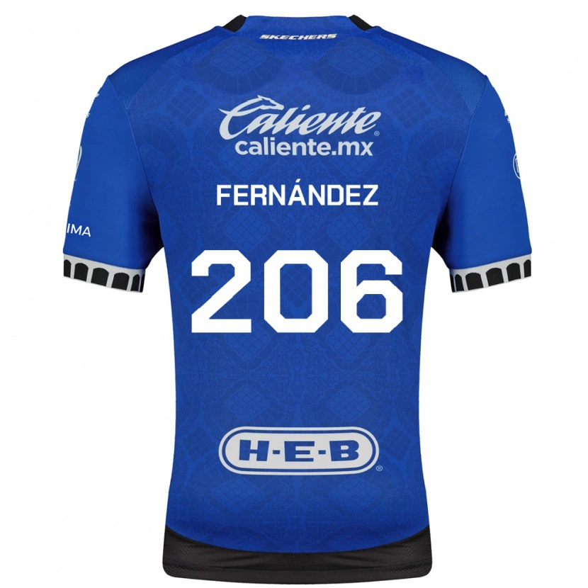 Danxen Dames Erik Fernández #206 Koninklijk Blauw Wit Zwart Uitshirt Uittenue 2026/27 T-Shirt