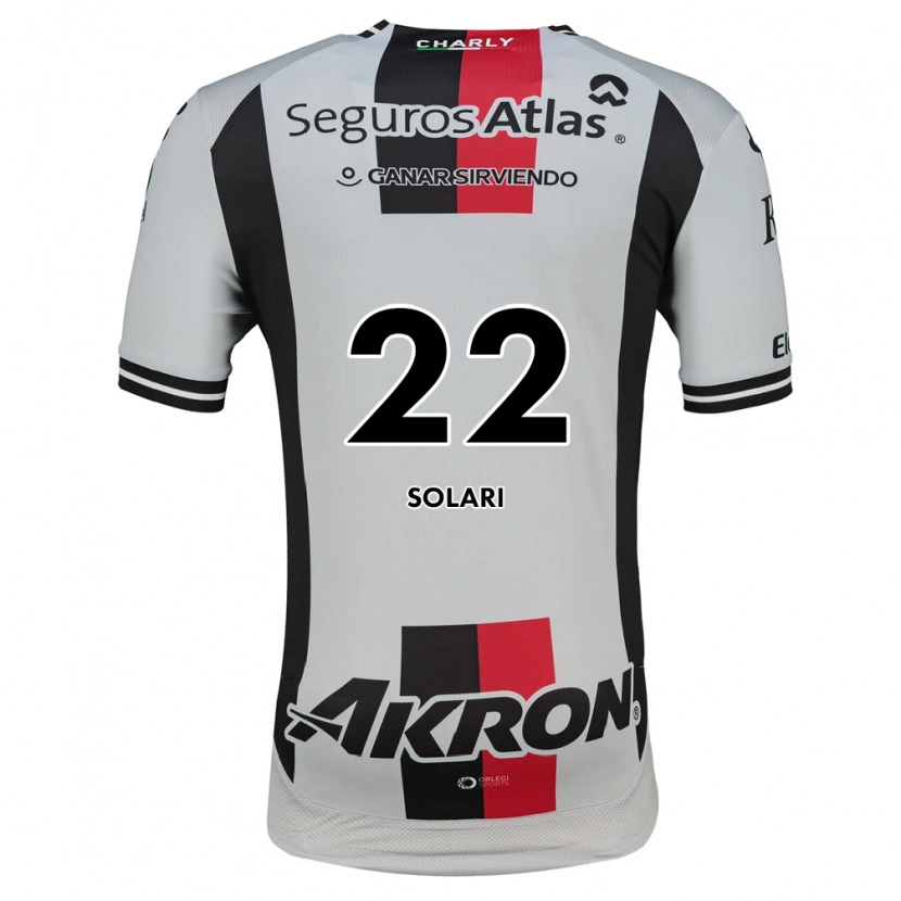 Danxen Dames Augusto Solari #22 Wit Rood Zwart Uitshirt Uittenue 2026/27 T-Shirt