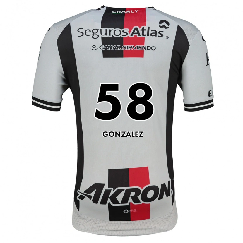 Danxen Dames Arturo González #58 Wit Rood Zwart Uitshirt Uittenue 2026/27 T-Shirt