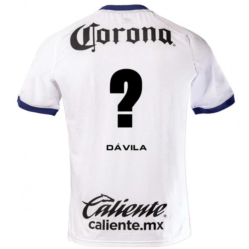 Danxen Dames Dilan Dávila #0 Wit Blauw Zwart Uitshirt Uittenue 2026/27 T-Shirt