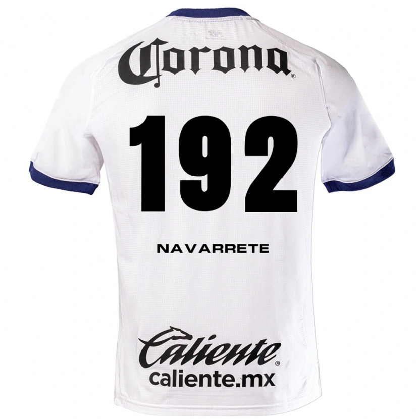 Danxen Dames Luis Navarrete #192 Wit Blauw Zwart Uitshirt Uittenue 2026/27 T-Shirt