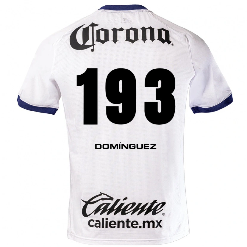 Danxen Dames Iker Domínguez #193 Wit Blauw Zwart Uitshirt Uittenue 2026/27 T-Shirt