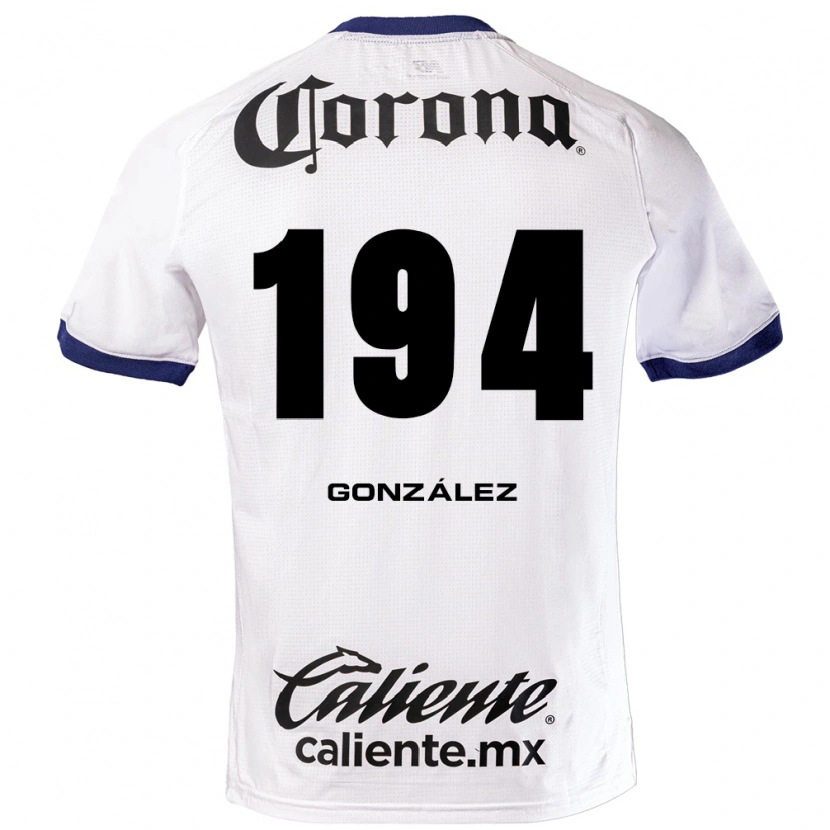 Danxen Dames Cristopher González #194 Wit Blauw Zwart Uitshirt Uittenue 2026/27 T-Shirt