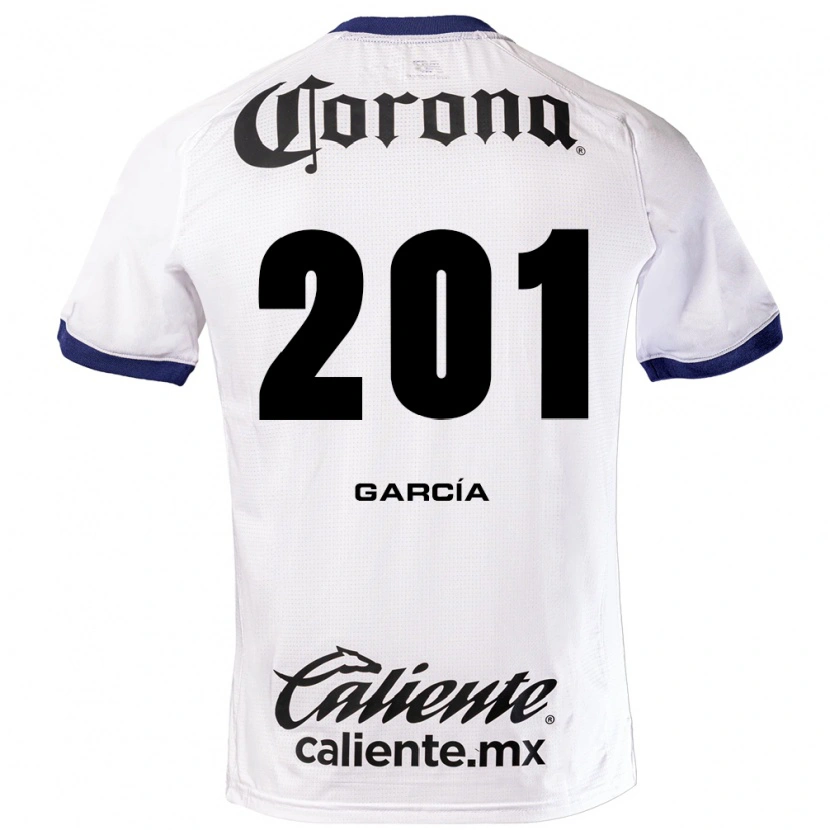 Danxen Dames Eros García #201 Wit Blauw Zwart Uitshirt Uittenue 2026/27 T-Shirt