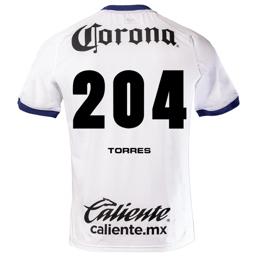 Danxen Dames Joaquín Torres #204 Wit Blauw Zwart Uitshirt Uittenue 2026/27 T-Shirt