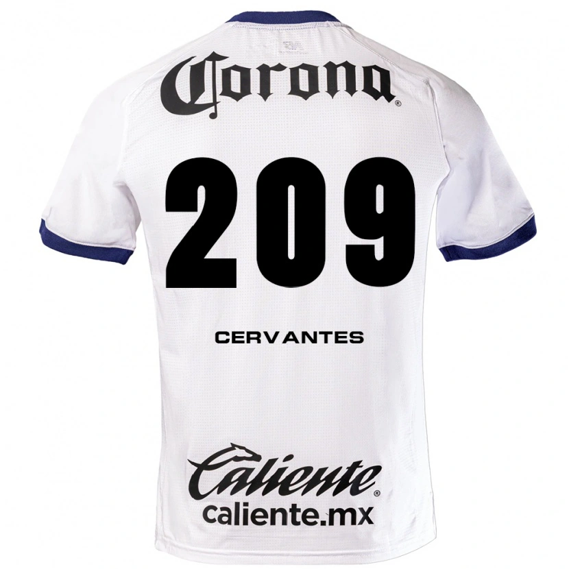 Danxen Dames Axel Cervantes #209 Wit Blauw Zwart Uitshirt Uittenue 2026/27 T-Shirt