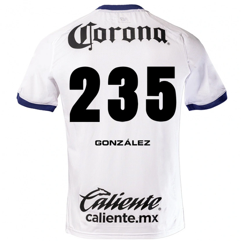 Danxen Dames Ian González #235 Wit Blauw Zwart Uitshirt Uittenue 2026/27 T-Shirt