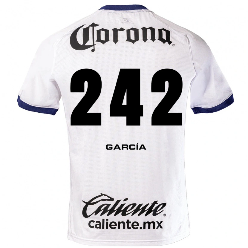 Danxen Dames Alejandro García #242 Wit Blauw Zwart Uitshirt Uittenue 2026/27 T-Shirt
